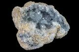 Large, Celestine (Celestite) Geode ( Lbs) - Madagascar #156519-3